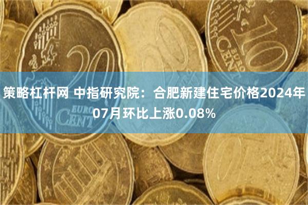 策略杠杆网 中指研究院：合肥新建住宅价格2024年07月环比上涨0.08%