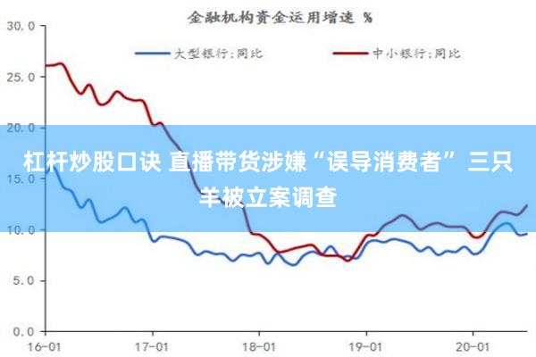 杠杆炒股口诀 直播带货涉嫌“误导消费者” 三只羊被立案调查