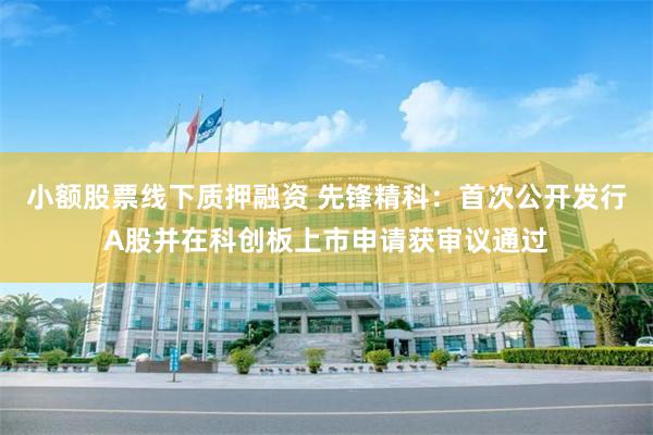 小额股票线下质押融资 先锋精科：首次公开发行A股并在科创板上市申请获审议通过