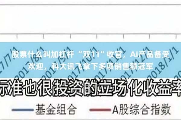 股票什么叫加杠杆 “双11”收官，AI产品备受欢迎，科大讯飞拿下多项销售额冠军